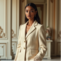 Women's Cropped Boucle Jacket