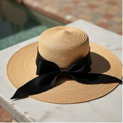 Women's Bow Wide Brim Hat