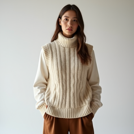 Women's Knit Vest Layering Piece