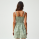 Women's Gingham Check A-Line Dress
