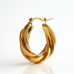 Women's Sculptural Hoop Earrings