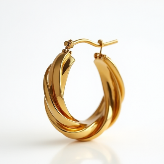 Women's Sculptural Hoop Earrings