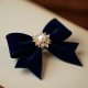 Women's Bow & Pearl Brooch