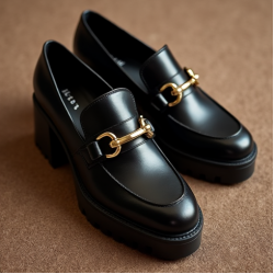 Women's Chunky Heel Loafer