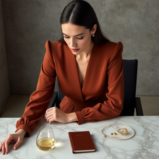 Women's Sculpted Shoulder Wrap Top