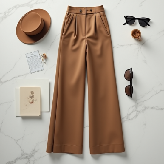 Women's Classic High Waist Wide Leg Pants