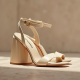 Women's Geometric Heel Sandal