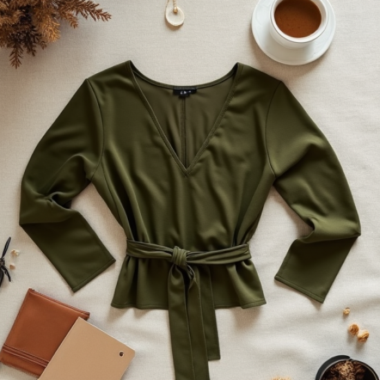 Women's Dolman Sleeve Wrap Top