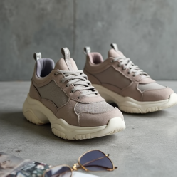 Women's Suede Chunky Sneaker