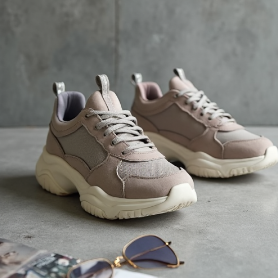 Women's Suede Chunky Sneaker