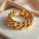 Women's Gold Chunky Link Bracelet