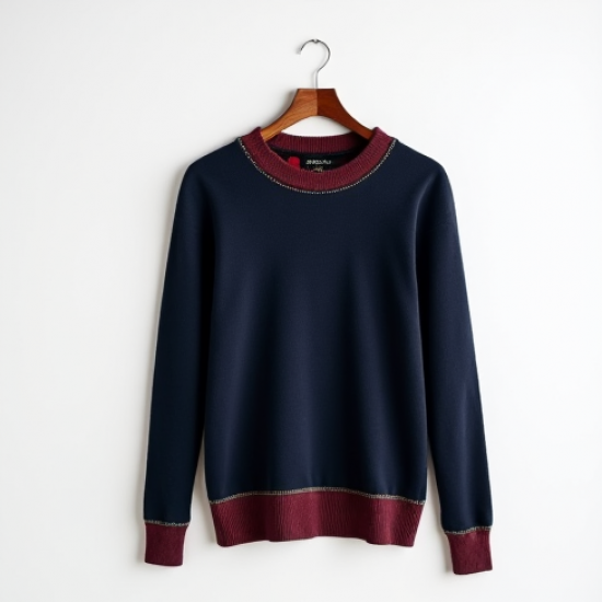 Women's Plaid Trim Pullover