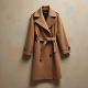 Women's Dramatic Lapel Wool Coat - Classic Edition