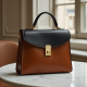 Women's Two-Tone Top-Handle Bag