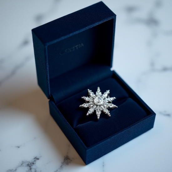 Women's Crystal Brooch Set