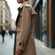 Women's Sculpted Shoulder Trench