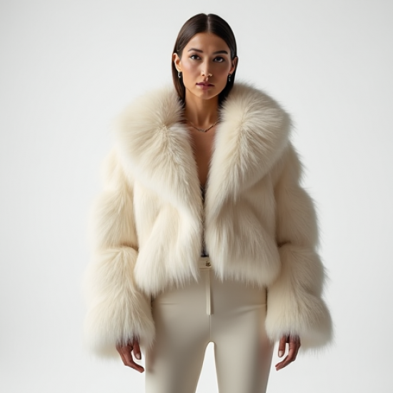 Women's Short Faux Fur Jacket