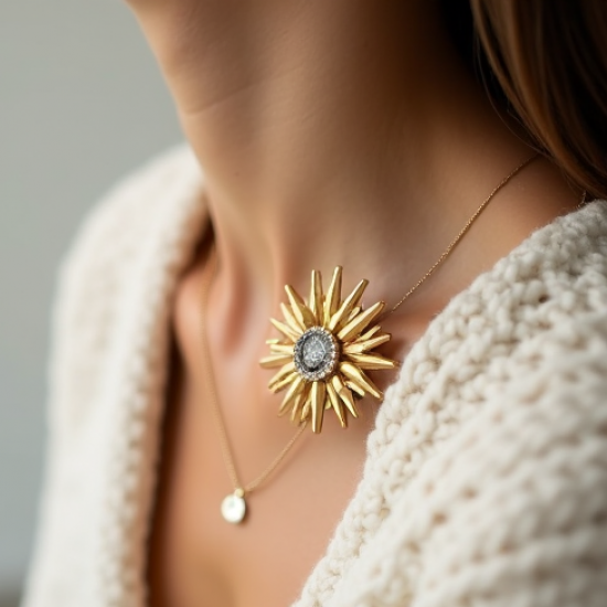 Women's Mixed Metal Brooch Set