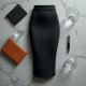 Women's Simple High Waist Knee Skirt