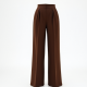 Women's Chocolate Brown Wide Trousers