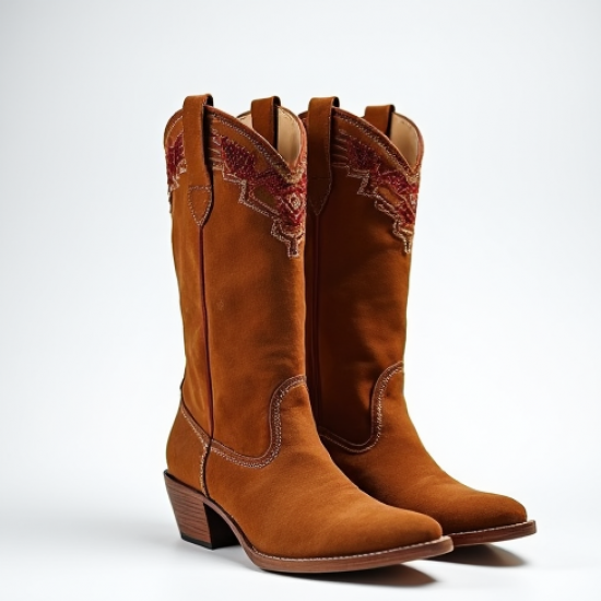 Women's Suede Western Mid-Calf Boot