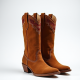 Women's Suede Western Mid-Calf Boot