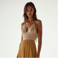 Women's Tiered Fringe Maxi Dress