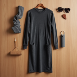 Women's Drawstring Hem Dress