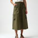 Women's Earth Tone Cargo Skirt