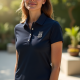 Women's Monogram Patch Polo Shirt