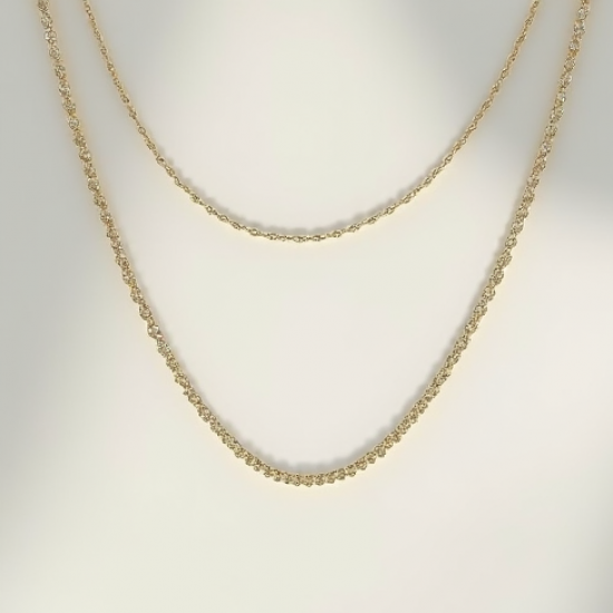 Women's Delicate Thin Chain Necklace