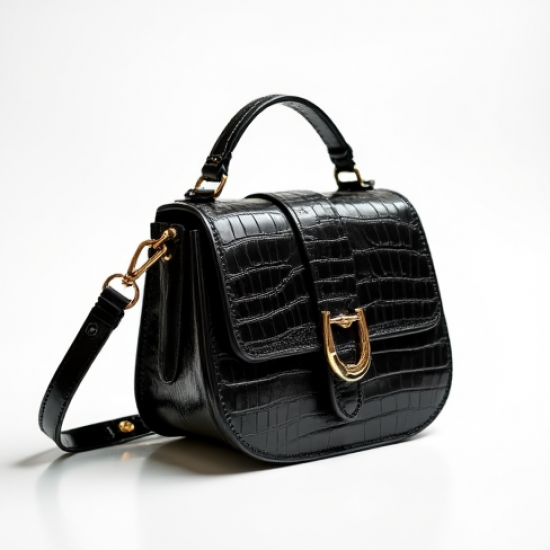 Women's Croc-Embossed Saddle