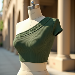 Women's Off-One-Shoulder Crop