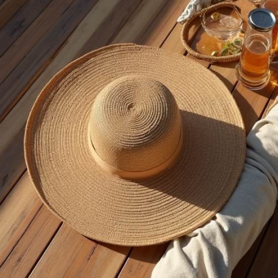 Women's Textured Wide Brim Hat