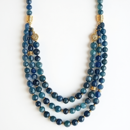 Women's Long Beaded Multi-Layer Necklace