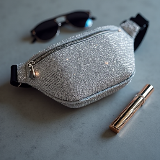 Women's Rhinestone Belt Bag