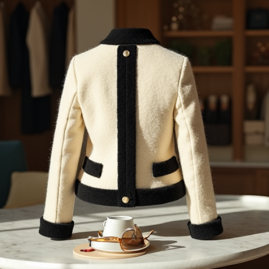 Women's Mini Boucle Cardigan Coat