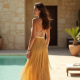 Women's Tiered Fringe Maxi Dress
