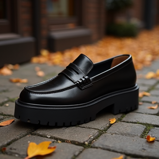 Women's Block Heel Penny Loafer