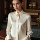 Women's Brooch-Embellished Blouse