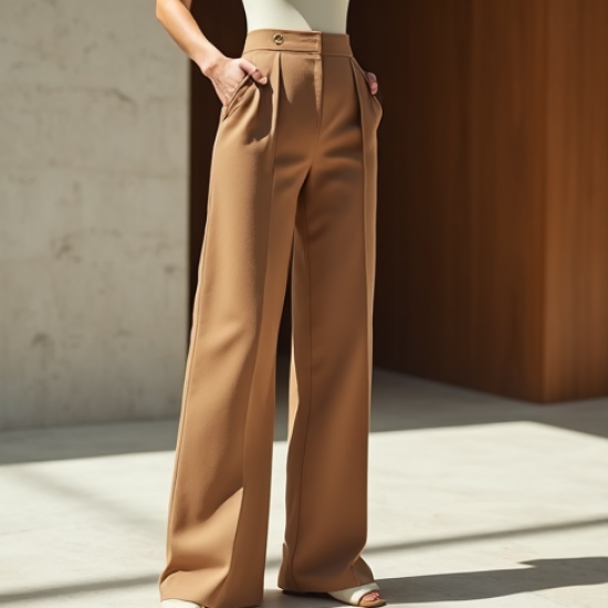 Women's Seam Detail Wide Pants