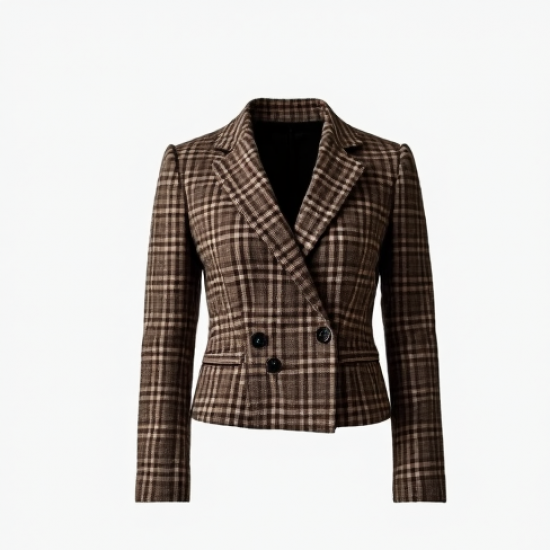 Women's Mini Plaid Blazer