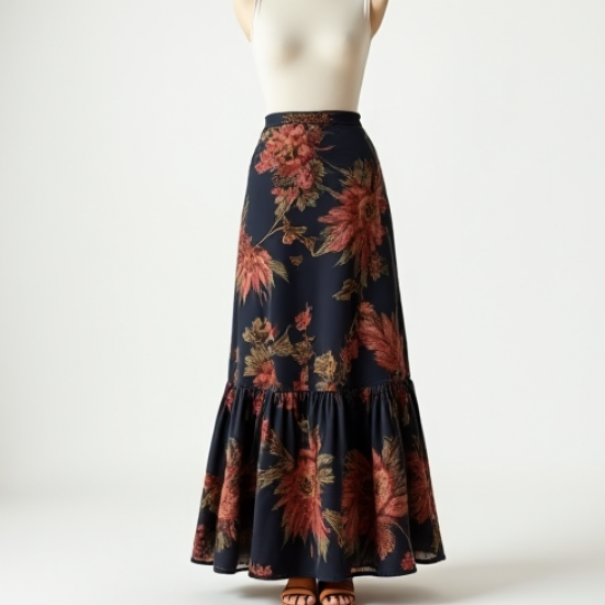 Women's Godet Insert Skirt