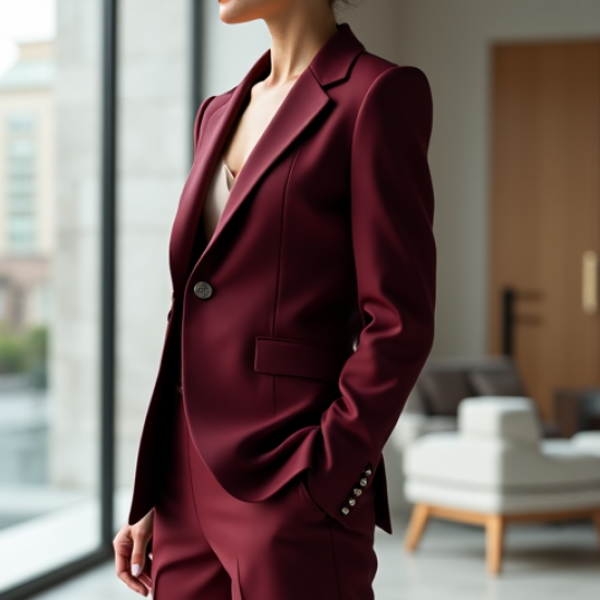 Women's Sculpted Shoulder Blazer