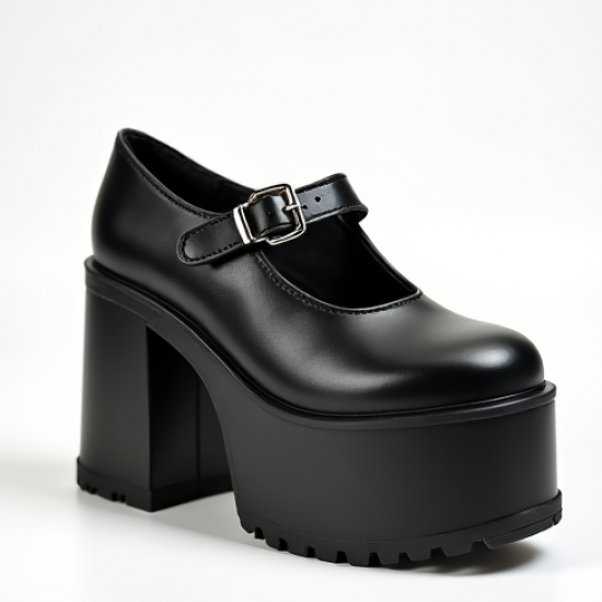 Women's Buckle Strap Platform Mary Jane