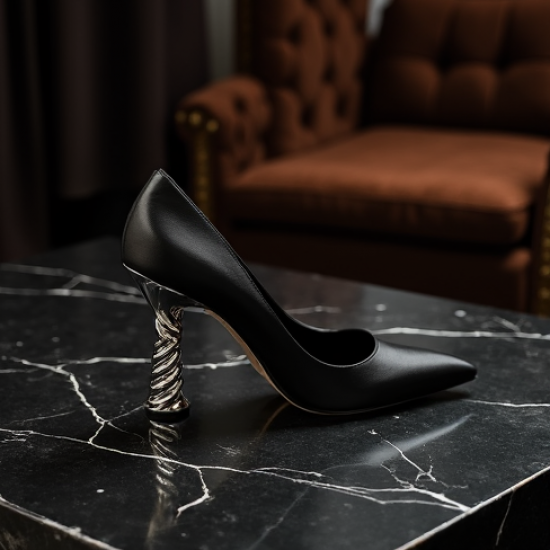 Women's Twisted Heel Pointed Toe