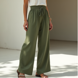 Women's Low Waist Paperbag Pants