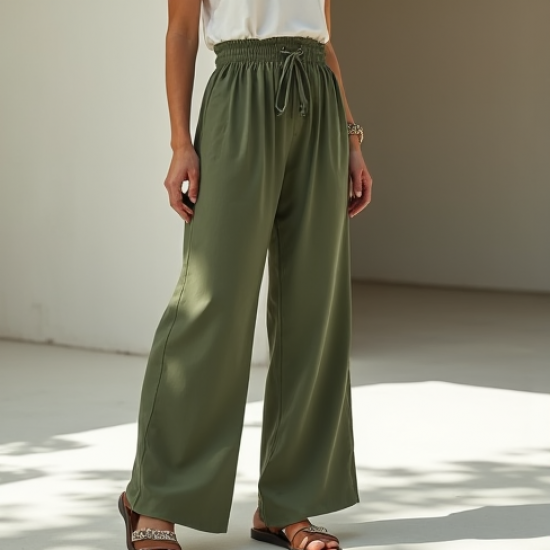 Women's Low Waist Paperbag Pants