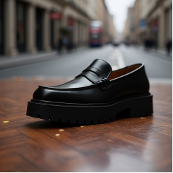 Women's Block Heel Penny Loafer