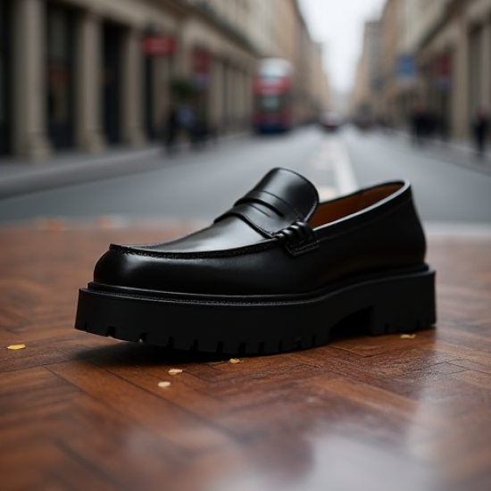 Women's Block Heel Penny Loafer